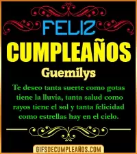GIF Frases de Cumpleaños Guemilys